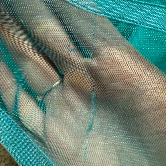 Betsey Johnson tulle and faux leather strapless mini dress - Picture 11 of 12